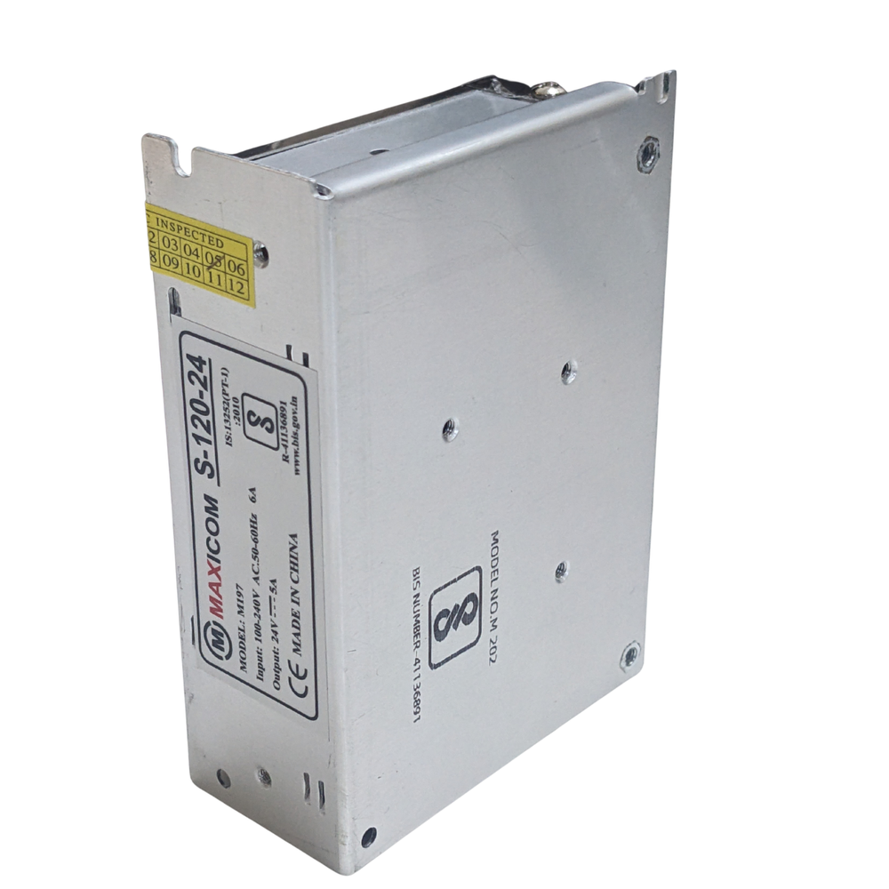 24V 5A SMPS Power Supply – 24V 5A SMPS power supply for stable voltage output in electronics. -Power Supply -Robocraze