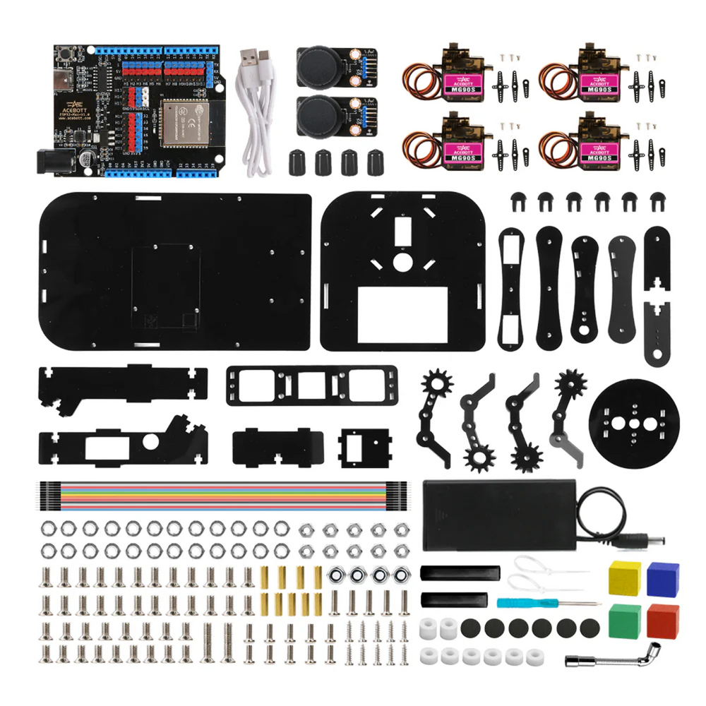 Programmable Arduino Kit Buy ACEBOTT QD022 ESP32 Programmable Robot Arm Kit – Robocraze