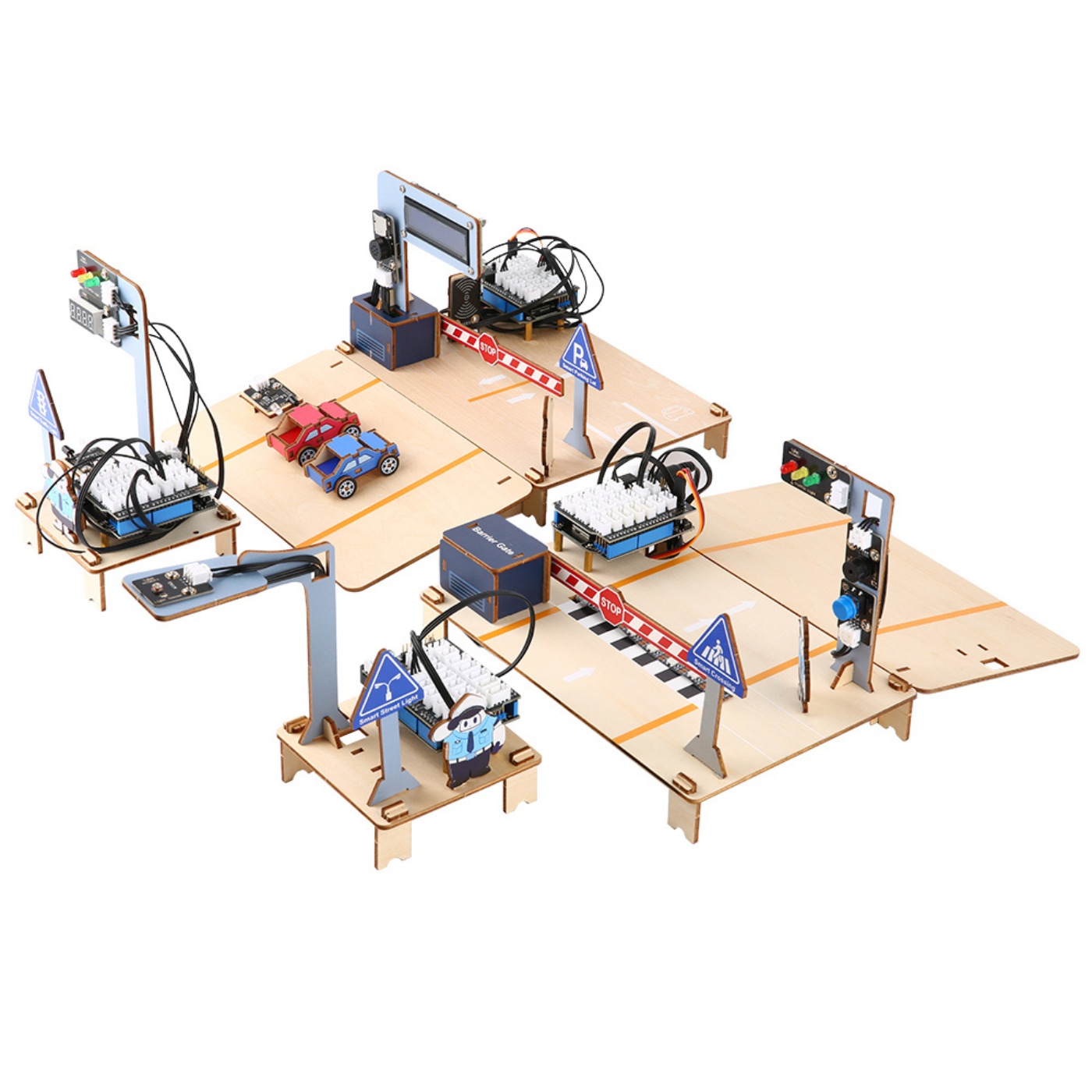 ACEBOTT QE036 Intelligent Transportation STEM Education Kit with ESP32 - Robocraze