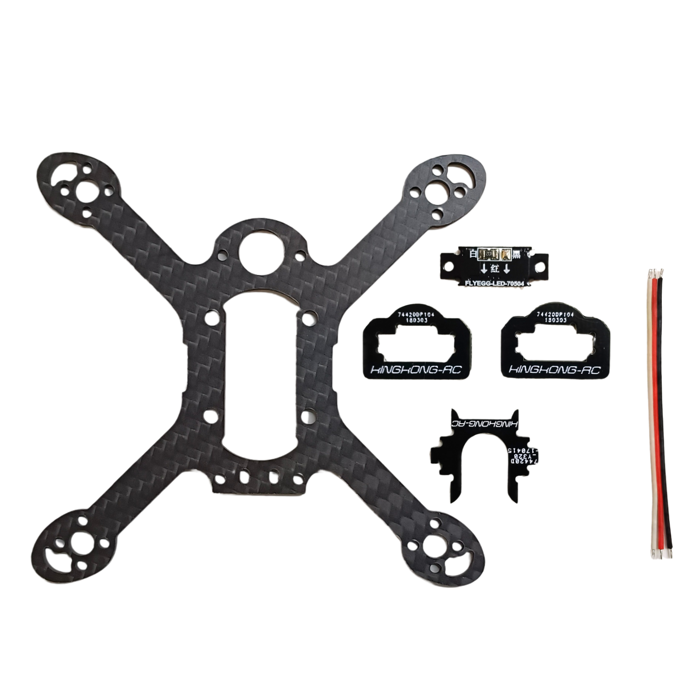 Kingkong FLY EGG 100 100mm Carbon Fiber Quadcopter Frame Kit - RS1386 -Drone Parts -Drone Frames -Robocraze