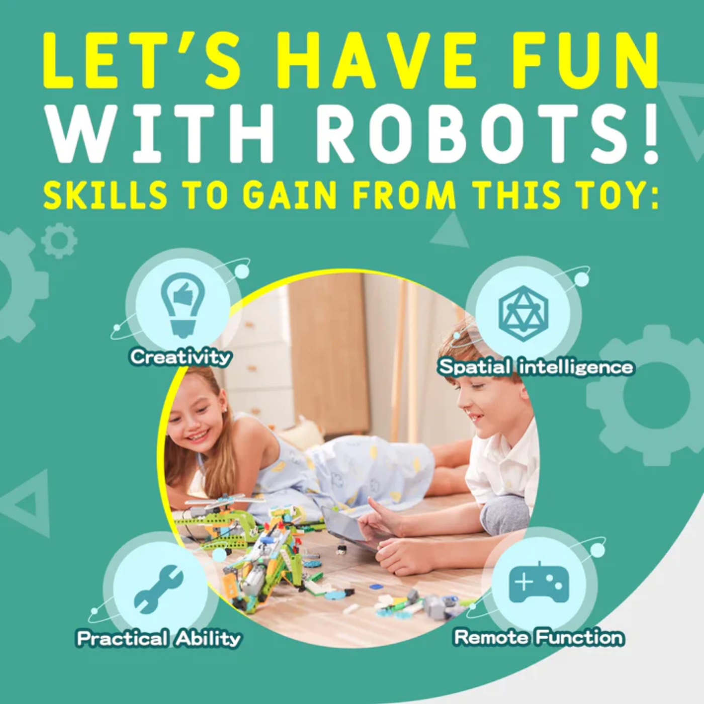 Makerzoid 100 in 1 STEAM Robot Master Educational Toy Set with Programming Building Blocks Course for 6-12 Years -STEM Kits -School Kits -Robocraze