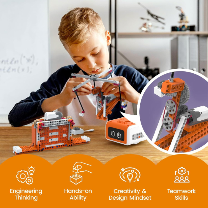 MatataStudio 20-in-1 Creator STEM Kit with 400 Blocks – Versatile DIY Kits, STEM Kits, Robot Kits -Robocraze