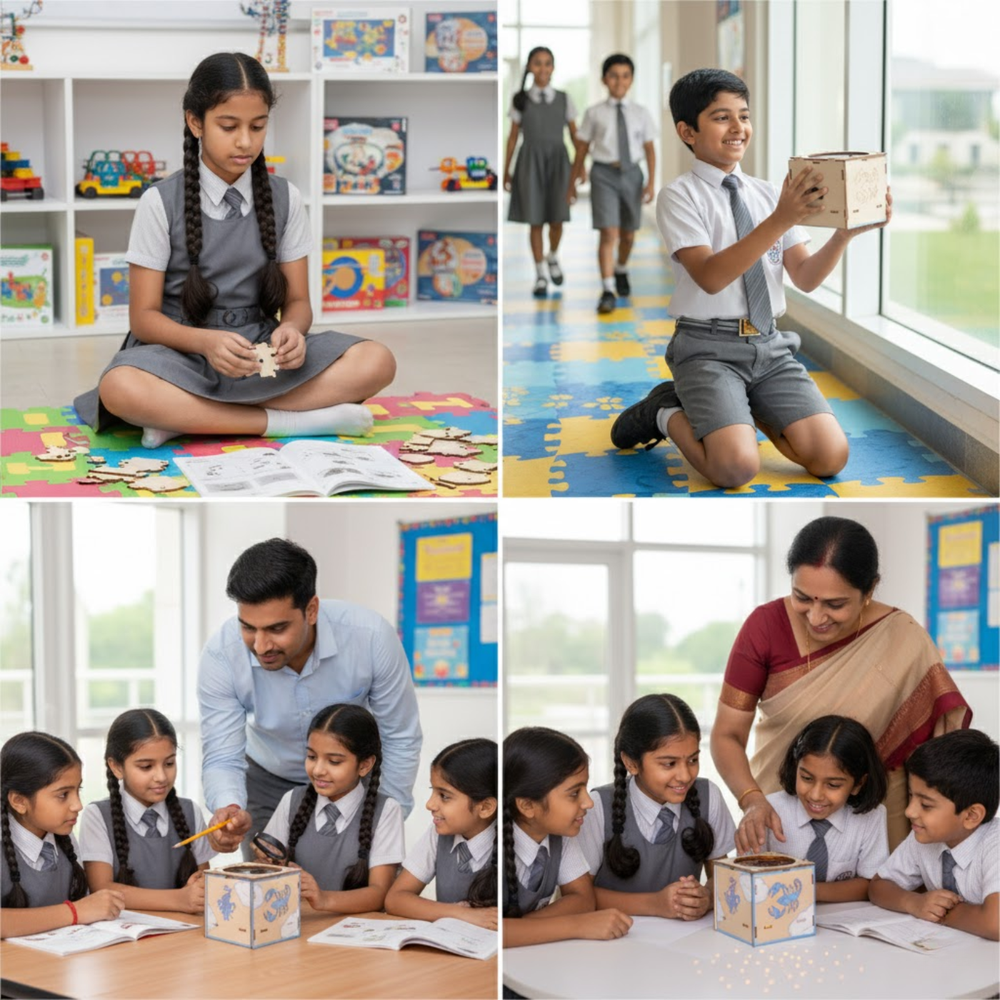 Pludo Mini Planetarium DIY Kit – DIY Science Kit for Kids 8–11 | Grade 3–5 Constellation Learning Toy - Robocraze