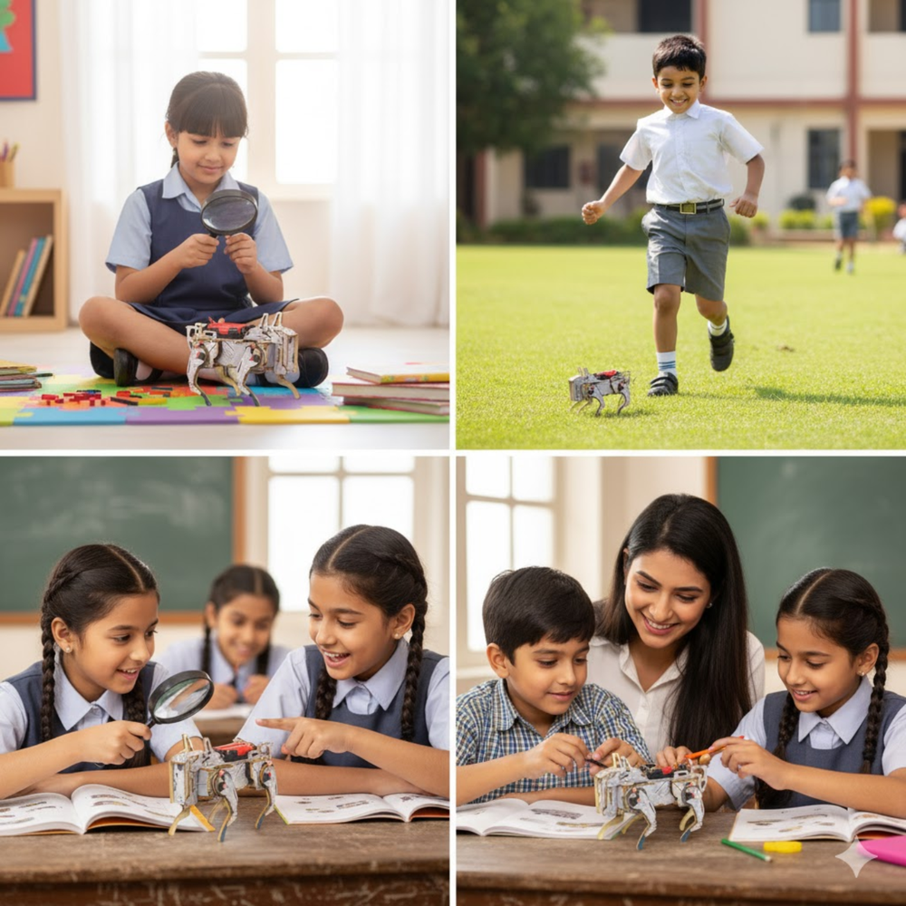 Pludo Sound Activated Robotic Dog DIY Kit – Learn Sound Detection and Mechanics for Ages 14–18 | Grade 9–10 -DIY Kit -Pludo Education Kit -Robocraze