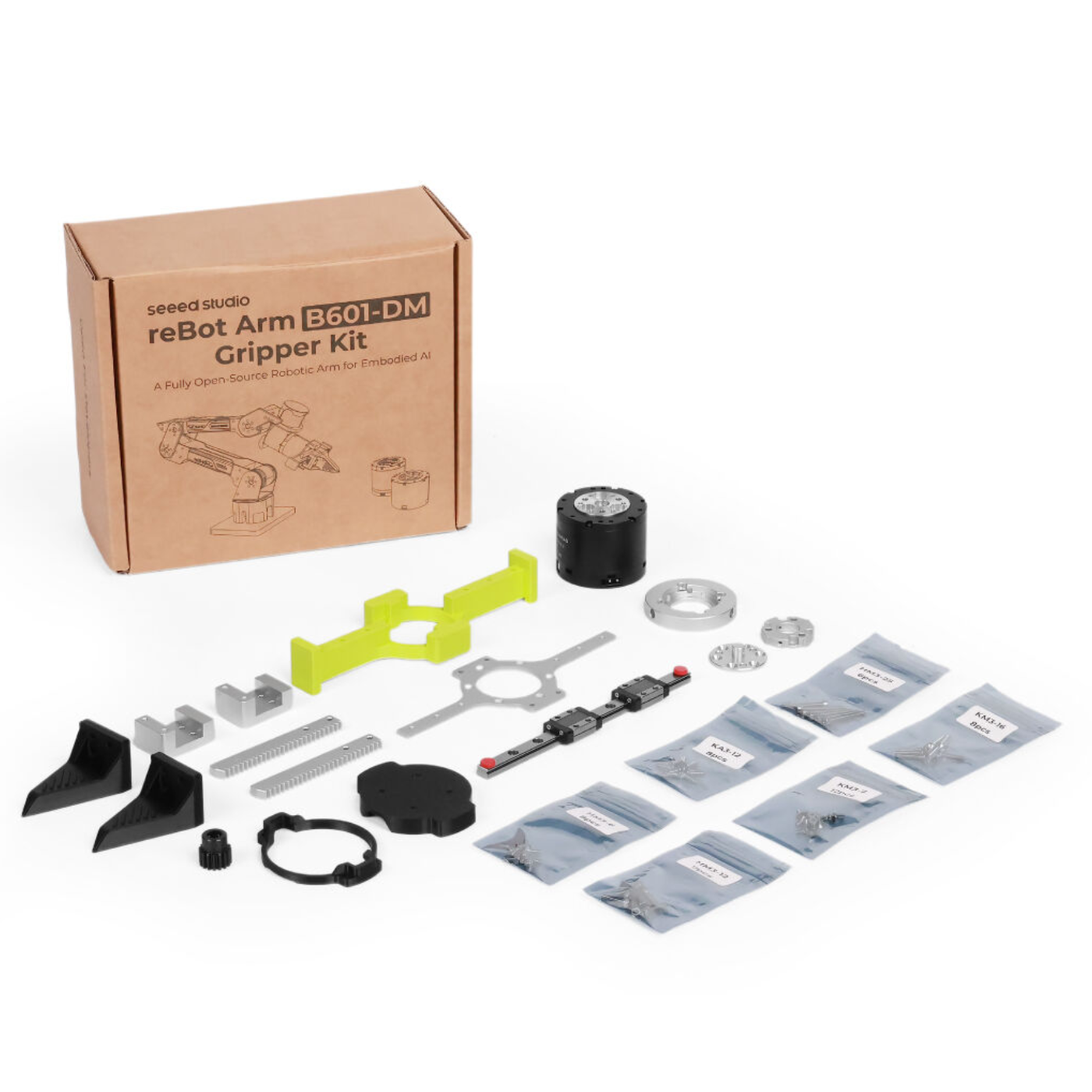 Seeed Studio reBot Arm B601-DM Unassembled Robotic Arm – 6+1 DoF Platform for Physical AI & Robotics Education -DIY Kits -Robot Kits -Robocraze