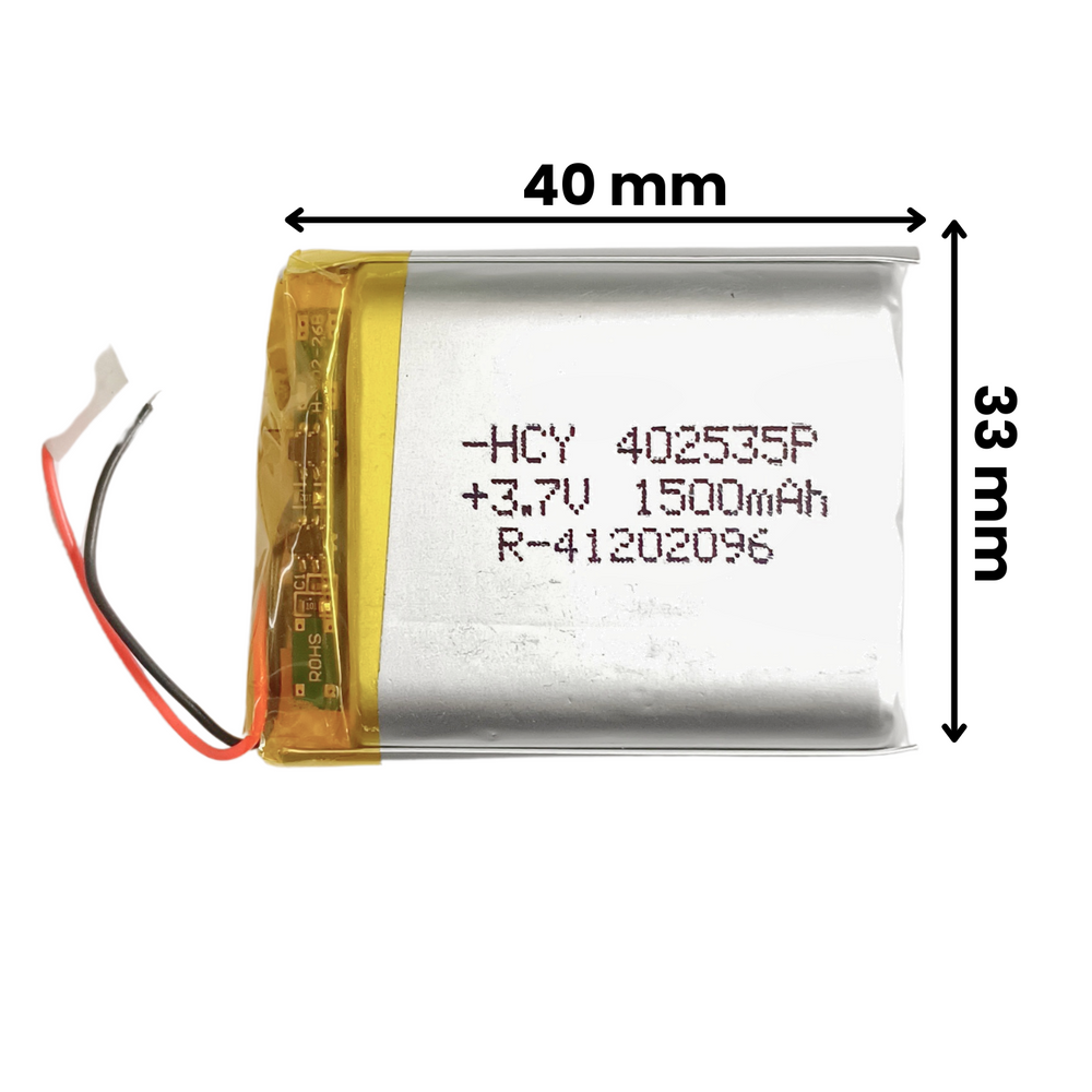 Witty Fox 1500mAh Rechargeable 3.7v LiPo Battery -Lithium Polymer Battery for Drone -Robocraze