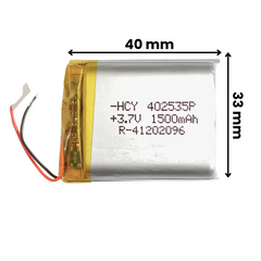 Witty Fox 1500mAh Rechargeable 3.7v LiPo Battery -Lithium Polymer Battery for Drone -Robocraze