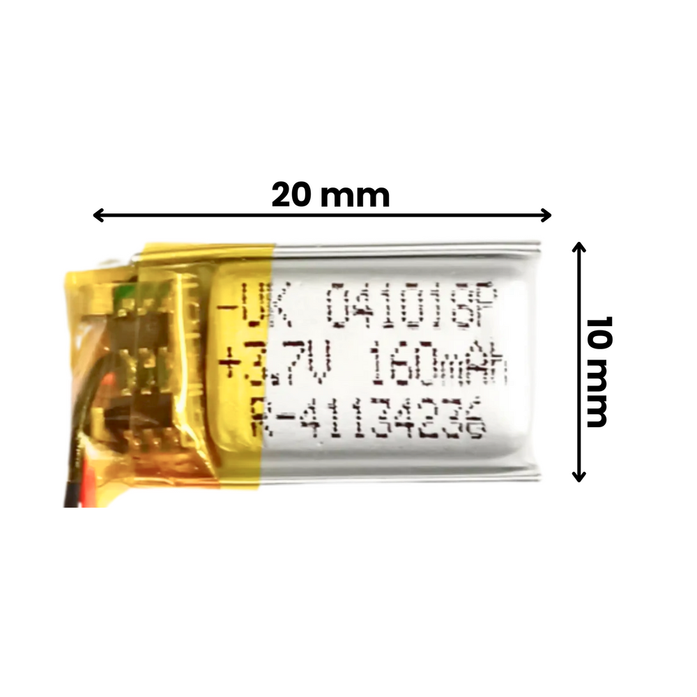 Witty Fox 160mAh Rechargeable 3.7V LiPo Battery -Lithium Polymer Battery for Drone -Robocraze