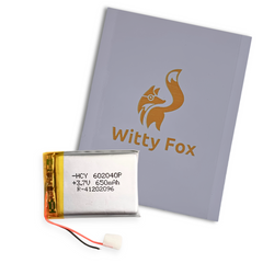 Witty Fox 650mAh Rechargeable 3.7v LiPo Battery -Lithium Polymer Battery for Drone -Robocraze