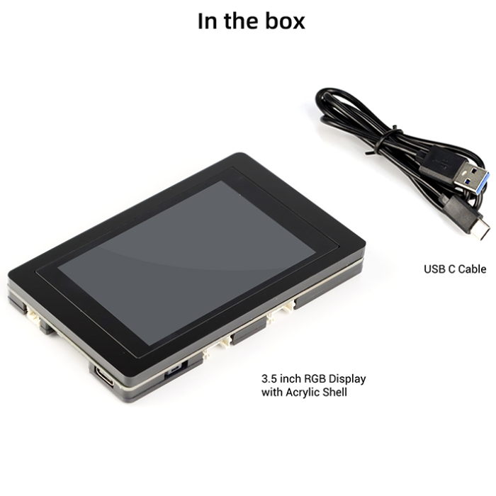 ELECROW ESP32 Terminal – 3.5" RGB TFT capacitive touch display for IoT & embedded projects. -TFT Display -Robocraze