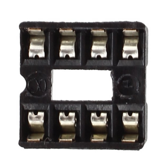 8-Pin DIP IC Socket Base Adapter – 8-pin DIP IC socket for secure chip mounting - Robocraze