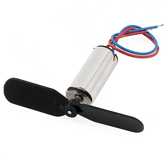 3.7V Coreless DC Motor with Propeller (7x16), lightweight & efficient for DIY drones & toys – Robot Motors - Robocraze