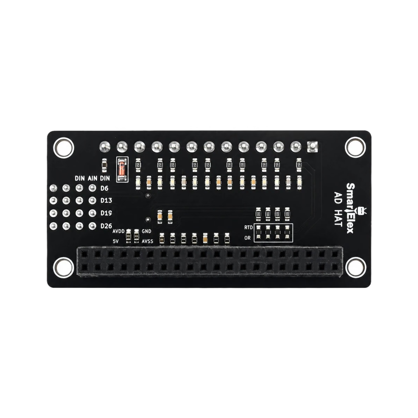 SmartElex High-Precision AD HAT for Raspberry Pi