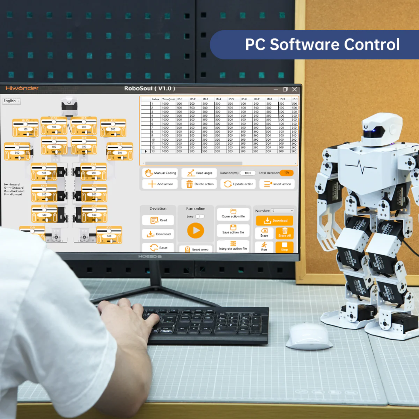 H5S Hiwonder 16DOF Intelligent Humanoid Singing and Dancing Robot - Robocraze