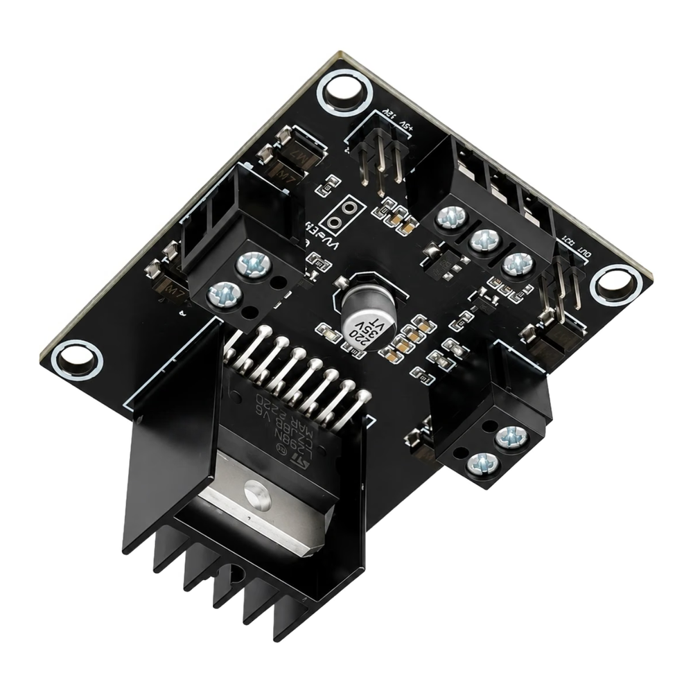 SmartElex 2x2A DC Dual Motor Controller V2 | L298N Dual H-Bridge Motor Driver