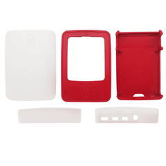 Raspberry Pi 4 Case Red & White (Chinese) – Bold Official Raspberry Pi Case for Pi 4 in red & white. -Robocraze