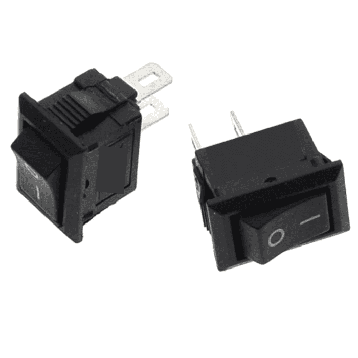2 Pin Mini On-Off SPST Rocket Switch (19 x 13mm) - Pack of 2