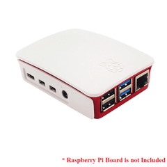 Raspberry Pi 4 Case Red & White (Chinese) – Bold Official Raspberry Pi Case for Pi 4 in red & white. -Robocraze