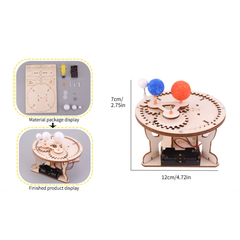 Pludo Orbit Master - DIY Science Experiment Kit for Kids 11–14 | Electric Sun-Earth-Moon STEM Toy (Grade 6–8) - DIY Kit -Pludo Education Kit -Robocraze