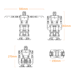 H5S Hiwonder 16DOF Intelligent Humanoid Singing and Dancing Robot - Robocraze