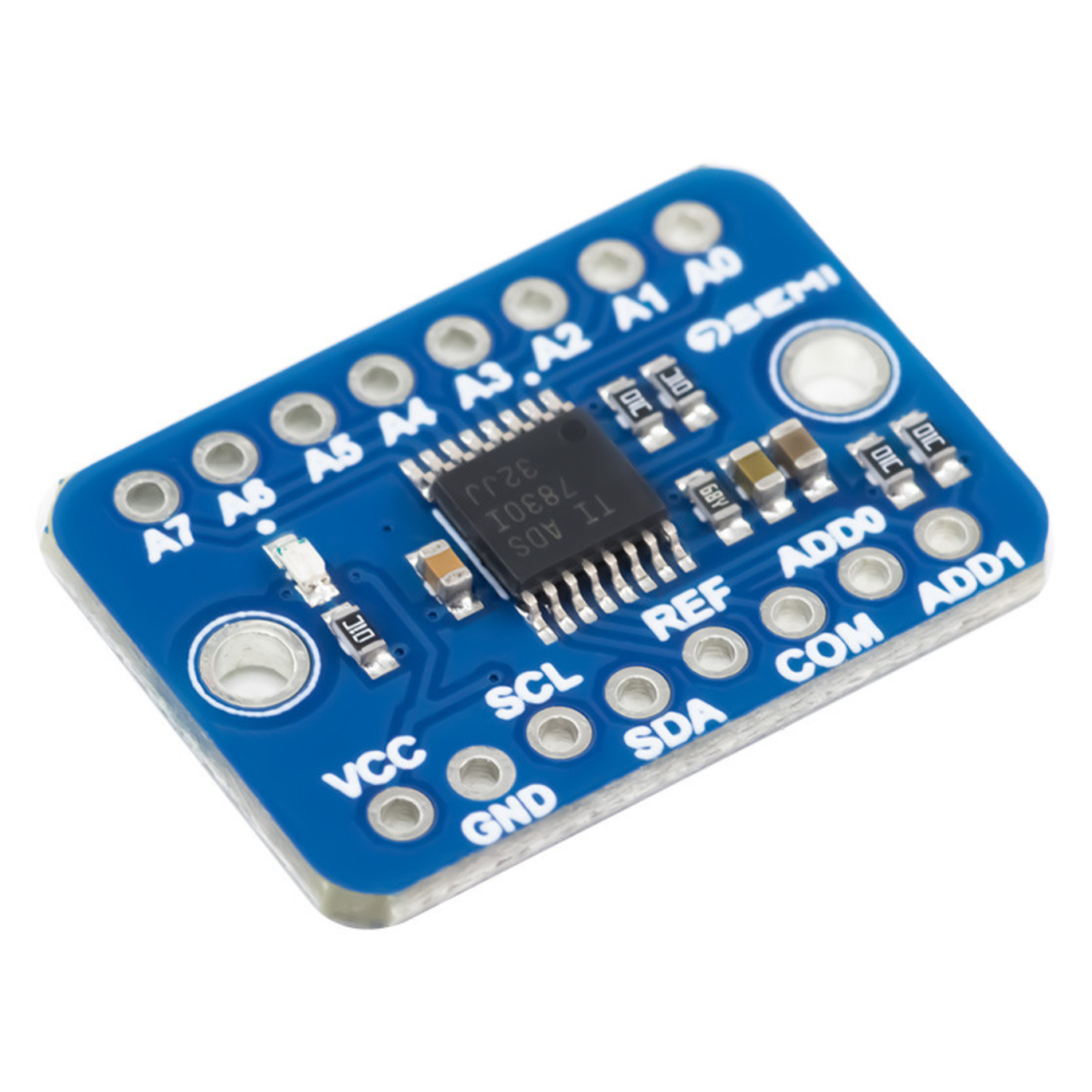 7Semi ADS7830 I2C 8-Bit 8-Channel Analog to Digital Converter Breakout-picture-17