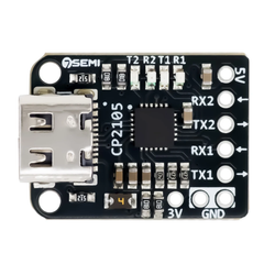 7Semi CP2105 USB Type-C to Dual UART Converter Module -Cables -USB Cables -Robocraze