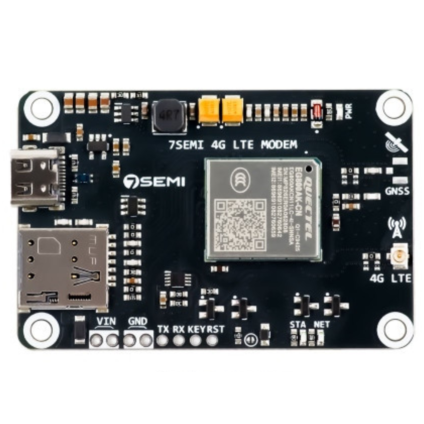 7Semi EG800AK LTE Cat-1 bis GNSS USB-C Modem Module - Robocraze