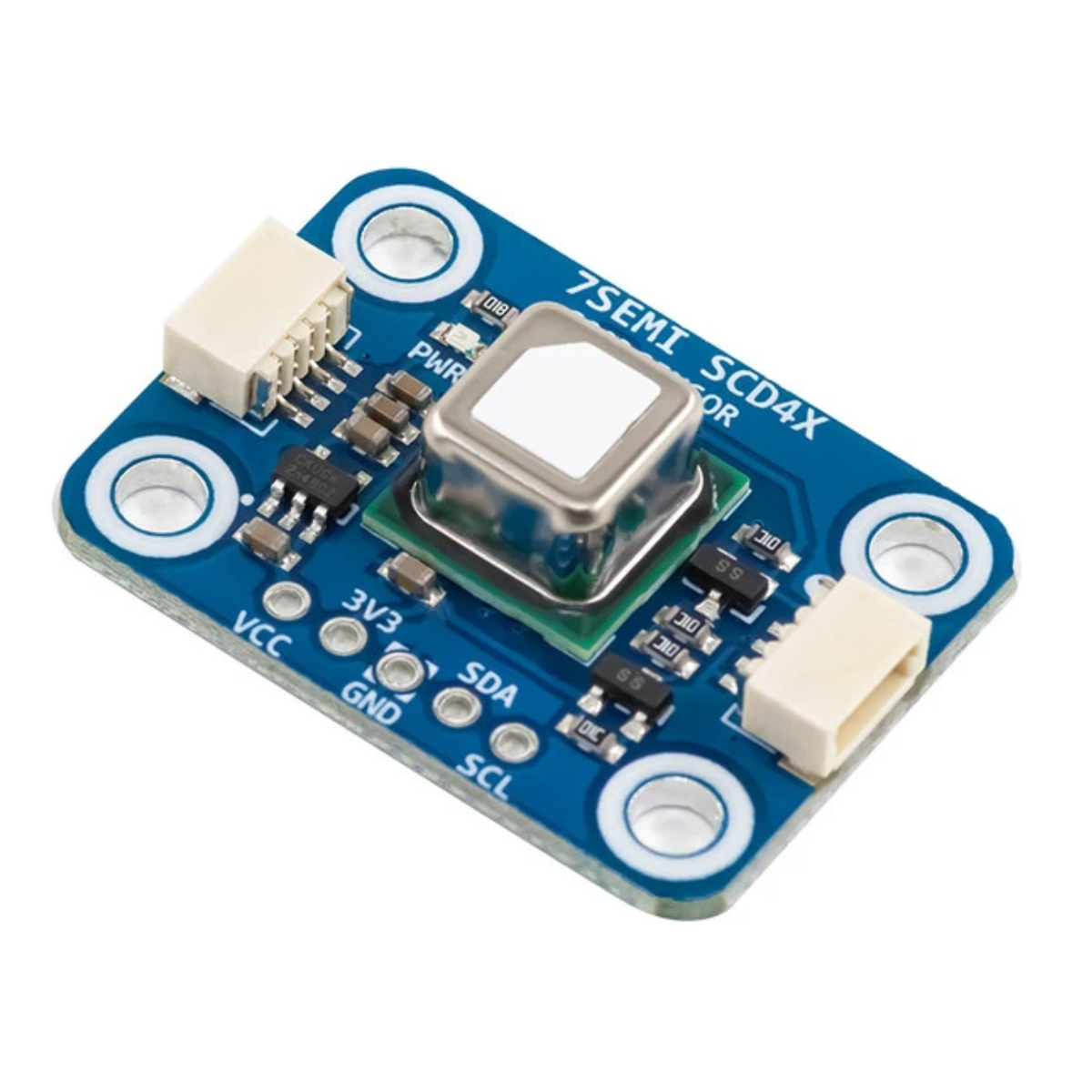 7Semi SCD43 CO2, Temperature & Humidity Sensor Breakout Board with I2C Qwiic -Sensors -Temperature Sensors -Robocraze