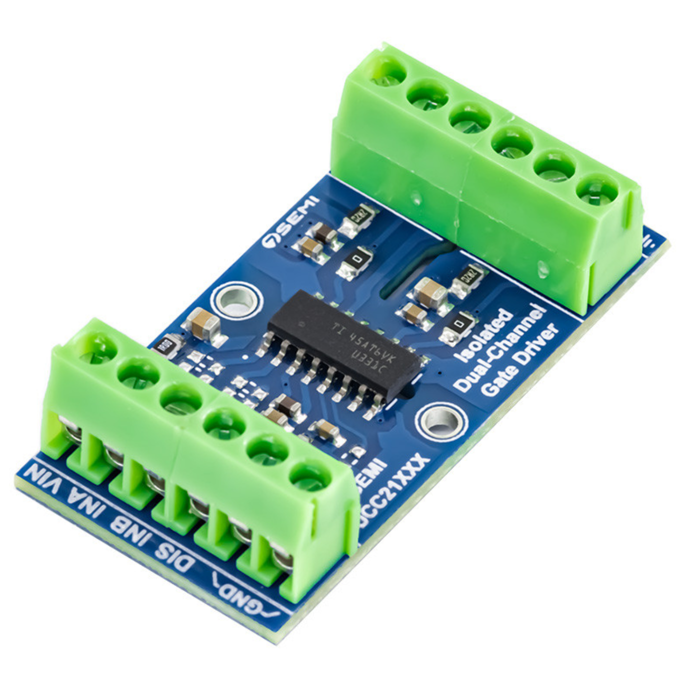 7Semi UCC21331 3kVRMS Isolated Dual-Channel Gate Driver Breakout Board-image-9