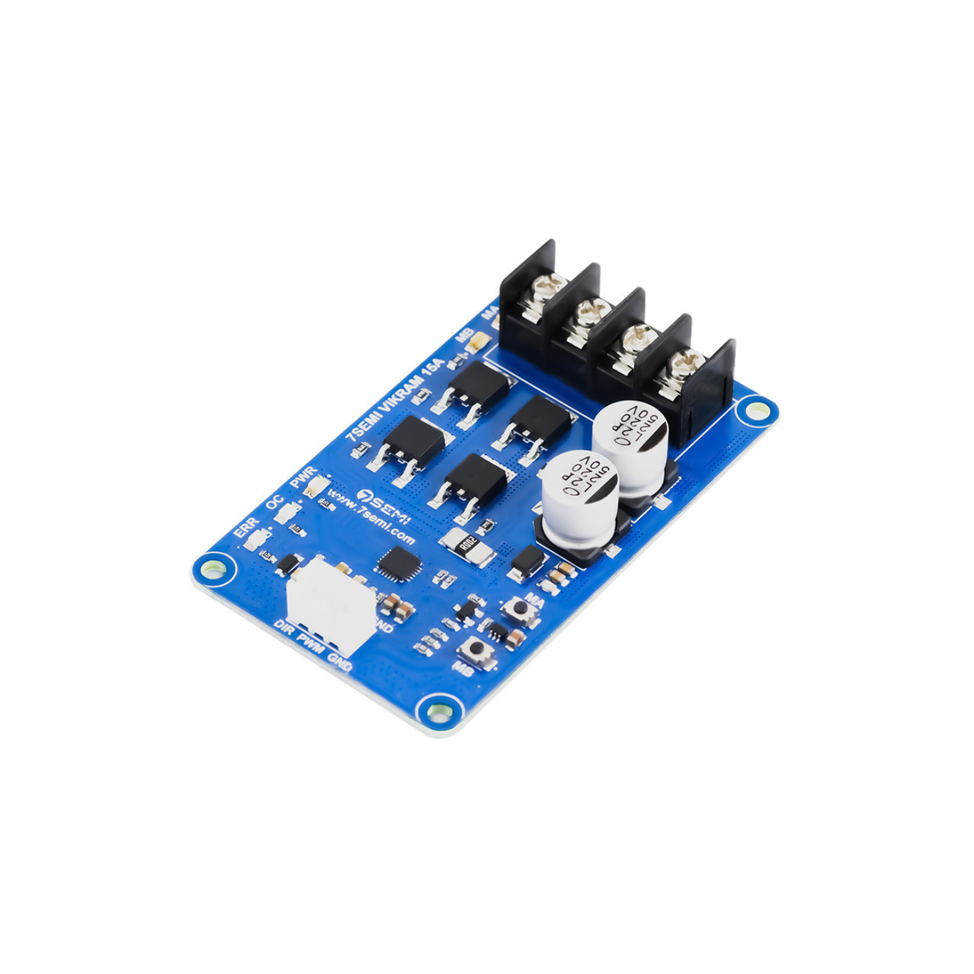 7Semi Vikram-3015 High-Power 30V 15A Single-Channel DC Motor Driver Module-image-23