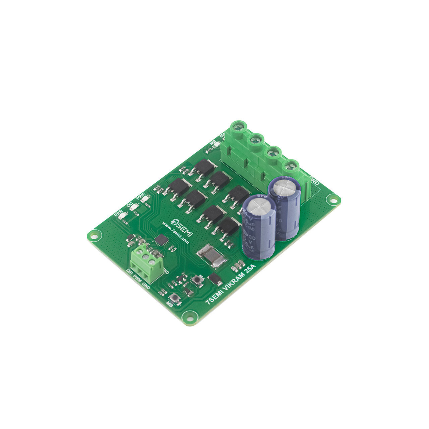 7Semi Vikram-3025 High-Power 25A DC Motor Driver for 6–30V Motors -Robocraze