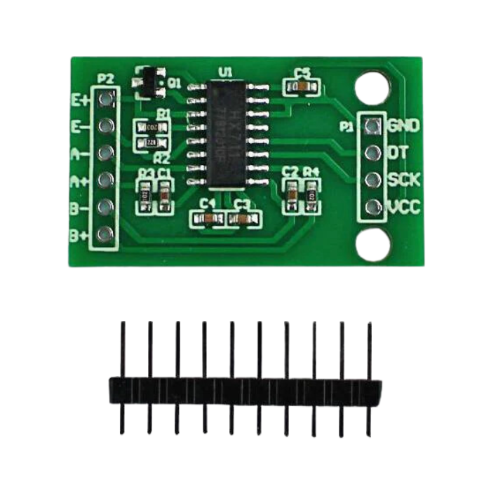 HX711 Load Cell Module - Amplifies & converts load cell signals for scales & IoT. -Load Cell Amplifier -Robocraze