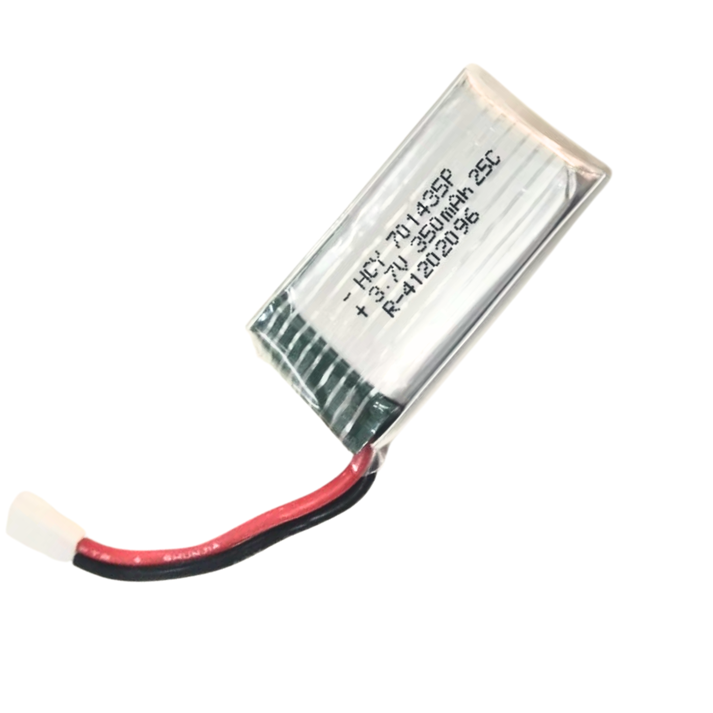 3.7V 350mAh LiPo Rechargeable Battery  - Batteries and Power Supply - LiPO Batteries and Chargers -Lipo Battery -Robocraze