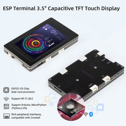 ELECROW "3.5" TFT Touch Display with ESP32 Terminal (480Ã—320, ILI9488)