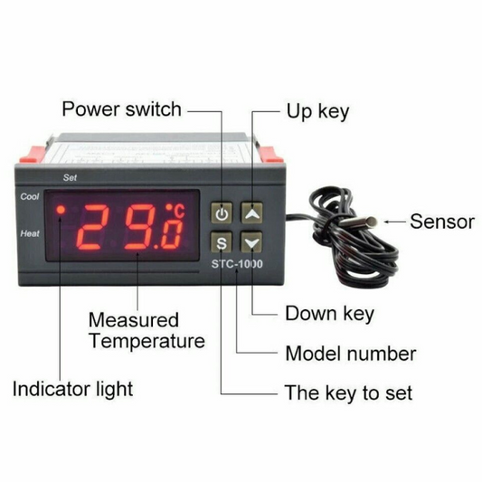 10A 220V Mini Air Humidity Controller – High-precision humidity controller for automation. -Robocraze