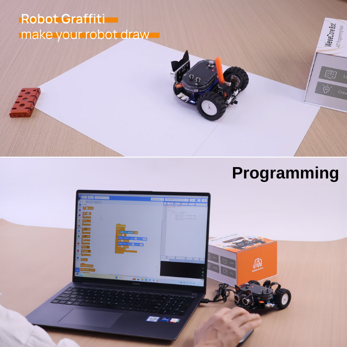 WeeeCore Bot AIOT Voice Programming Robot – Smart DIY Kits, STEM Kits, Robot Kits -Robocraze