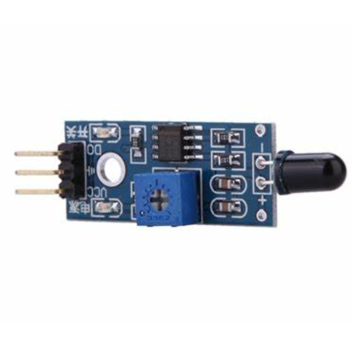 Heat Flame Sensor - Detects fire & high temperatures for safety. -Flame Sensor -Robocraze
