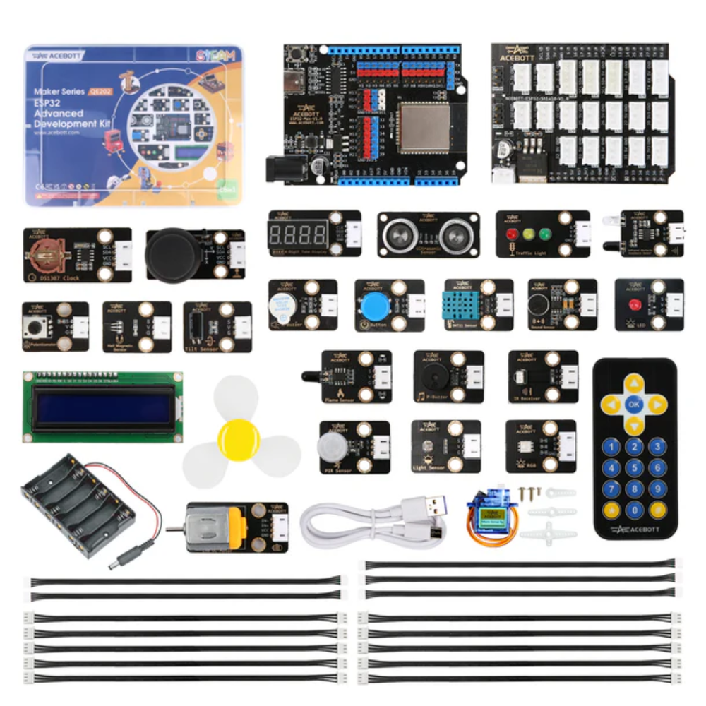 ACEBOTT QE202 ESP32 Advanced Electronic Sensor Project Learning Kit 26-in-1 - Robocraze