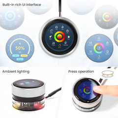 Elecrow CrowPanel 1.28 Inch ESP32 Display with 240x240 IPS Round Touch Screen -Display Module -LCD Display Modules -Robocraze