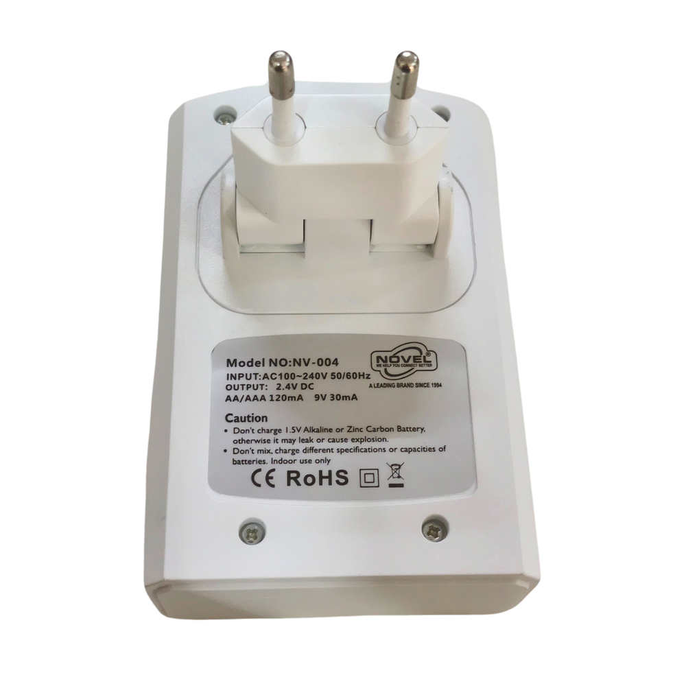 NOVEL 9V Battery Charger For AA/AAA/Ni-MH/NI -Batteries & Power Supply -Battery Chargers -Robocraze