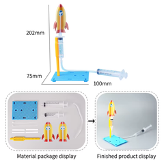 Pludo Rocket Launcher Kit DIY Science Kit – Learn Air Pressure & Rocke ...