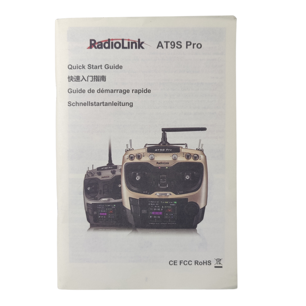 Radiolink AT9S Pro 12CH 2.4GHz Transmitter and Receiver for Drone with R9DS -Drone Parts -Drone Remotes -Robocraze
