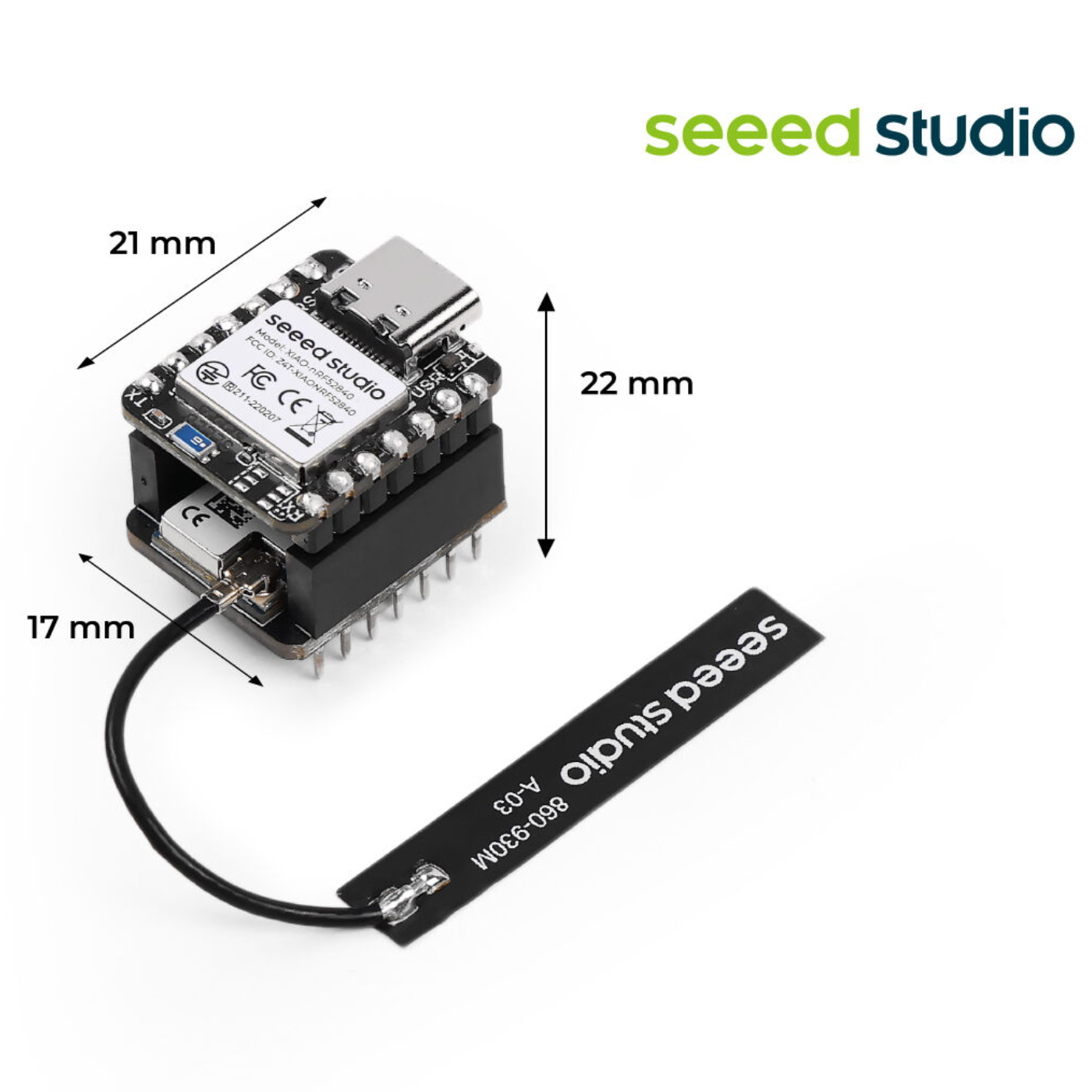 Seeed Studio XIAO nRF52840 Module & Wio-SX1262 Kit for Meshtastic -XIAO Series -XIAO Boards -Robocraze