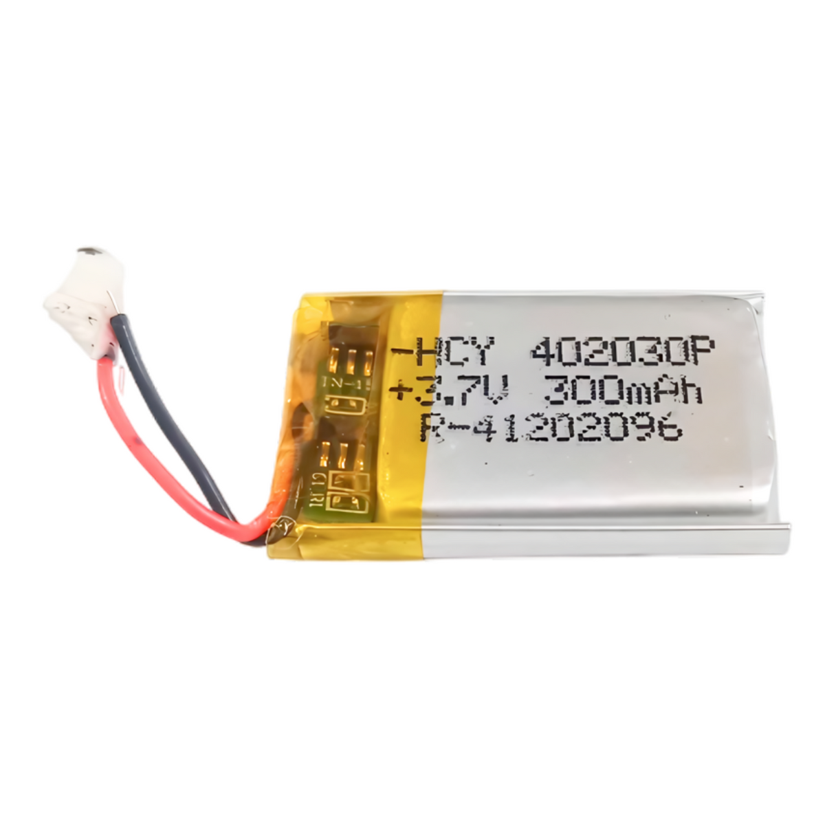 Witty Fox 3.7volt 300mAh Rechargeable LiPo Battery -Lithium Polymer Battery for Drone -Robocraze