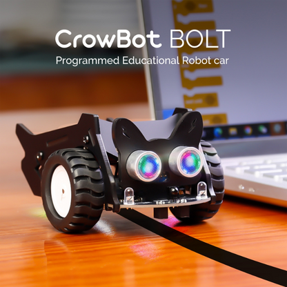 Elecrow - CrowBot BOLT - Open Source Programmable Smart Robot Car, STEAM Kit with Infrared Remote Control