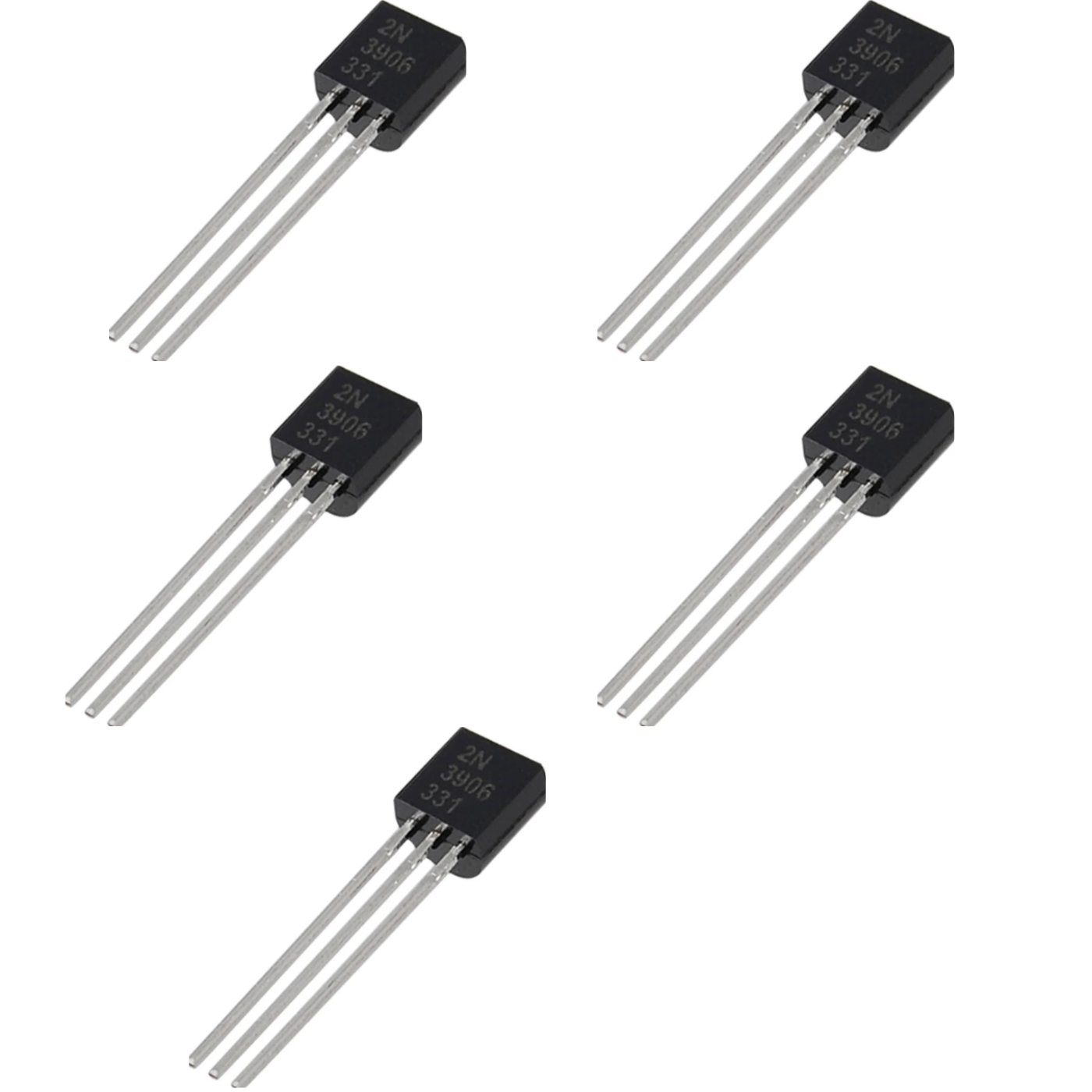 2N3906 PNP General Purpose TO92 Transistor - Pack of 5