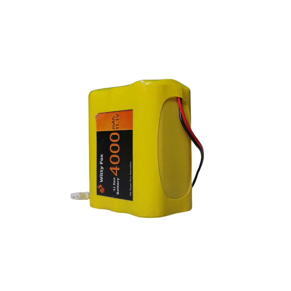 Witty Fox 11.1V 4000mAh Li-ion Battery – Long-lasting 11.1V battery. -Lithium Battery -Robocraze