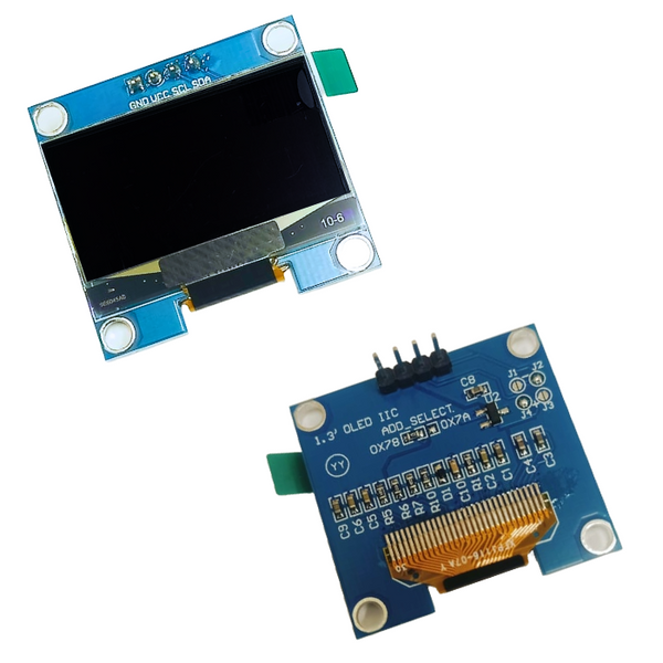 Buy 1.3 inch I2C OLED Display Module 4pin Blue Color – Robocraze