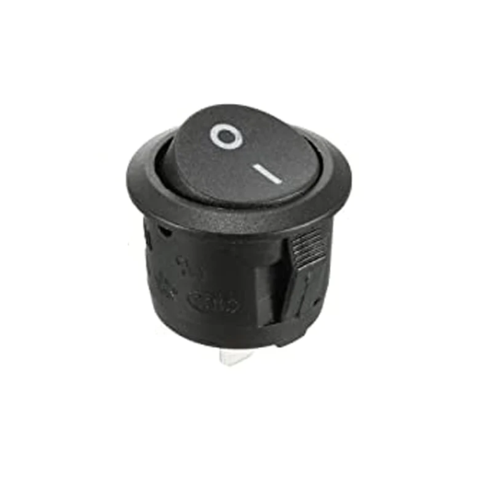 6A 250V AC Rocker Switch – Durable ON-OFF switch for power control - Mini Switch - Electronic Components -Robocraze