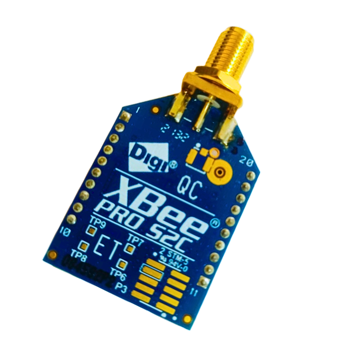 XBee Pro S2C Zigbee 63mW Module – Long-range Zigbee module with 3.2dBi antenna. -Robocraze